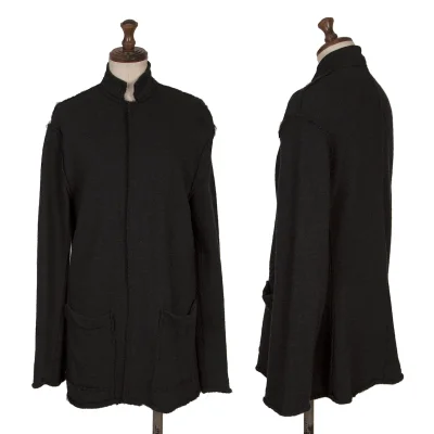 Y's Wool Cut Off Knit Jacket