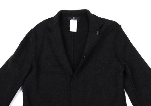 Y's Wool Cut Off Knit Jacket K-168102_012
