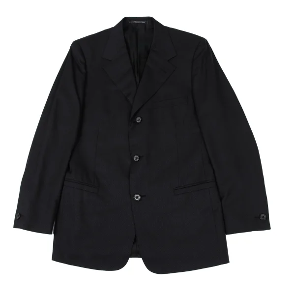 GIANNI VERSACE COUTURE Lining Medusa Wool Silk Jacket Black 48 K-168107_001