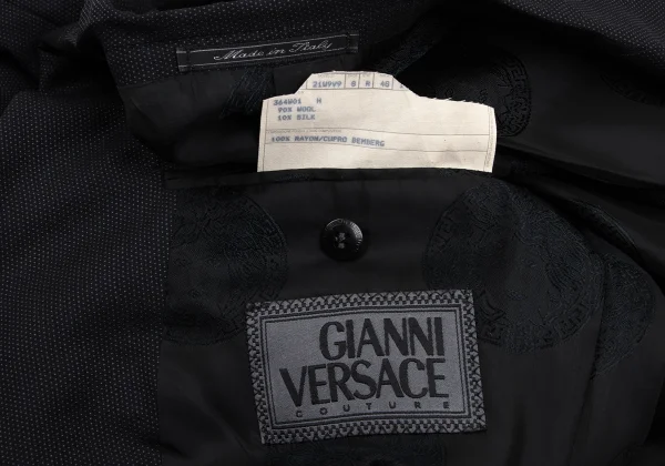 GIANNI VERSACE COUTURE Lining Medusa Wool Silk Jacket K-168107_019