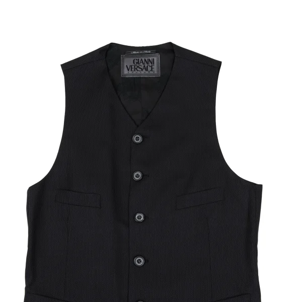 GIANNI VERSACE COUTURE Lining Medusa Wool Silk Vest K-168108_002