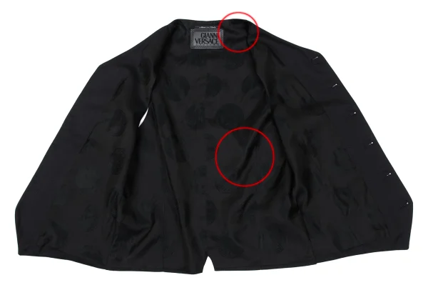 GIANNI VERSACE COUTURE Lining Medusa Wool Silk Vest K-168108_009