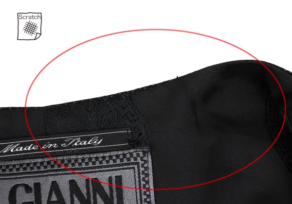 GIANNI VERSACE COUTURE Lining Medusa Wool Silk Vest K-168108_010