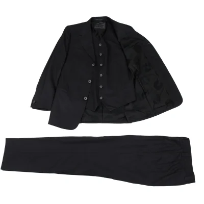 GIANNI VERSACE COUTURE Wool Silk Jacket & Vest & Pants