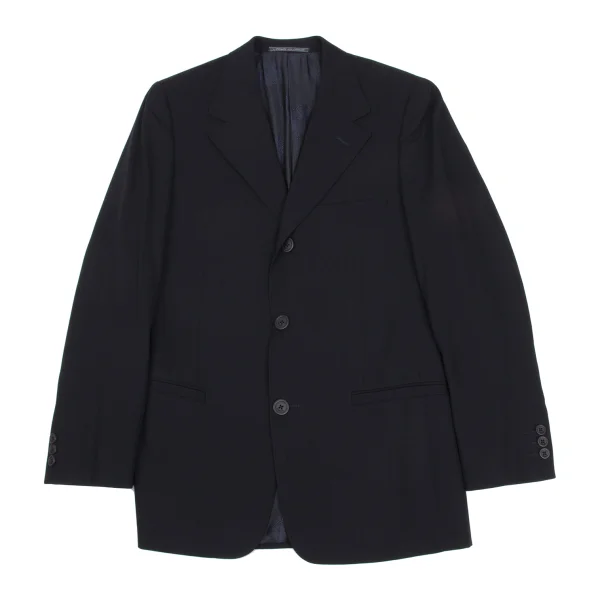 GIANNI VERSACE COUTURE Medusa Lining Shadow Stripe Wool Jacket Navy 46 K-168111_001