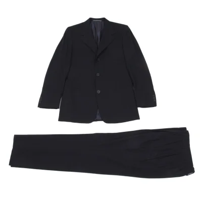 GIANNI VERSACE COUTURE Wool Silk Shadow Stripe Jacket & Pants