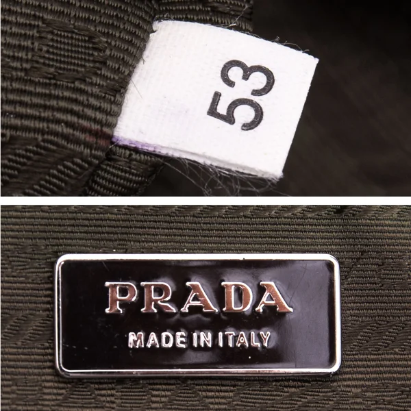 PRADA Leather Switching Canvas Messenger Bag K-168114_020