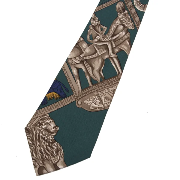 HERMES Horse Knight Printed Tie K-168115_004