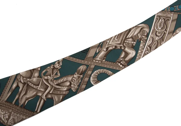 HERMES Horse Knight Printed Tie K-168115_005