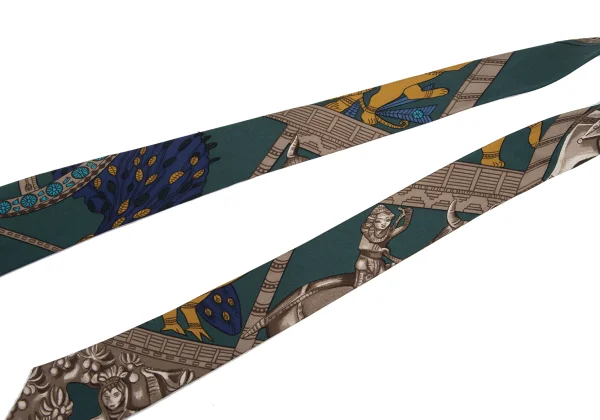HERMES Horse Knight Printed Tie K-168115_006