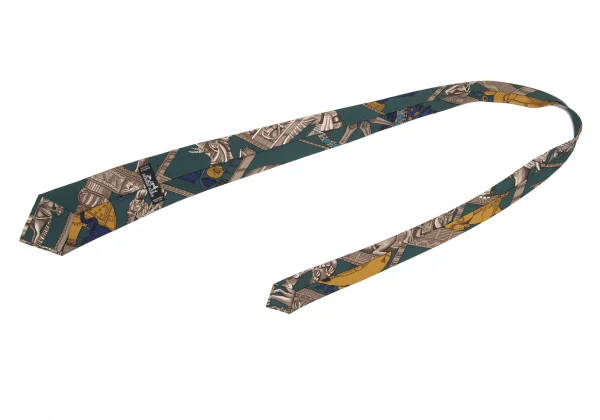 HERMES Horse Knight Printed Tie K-168115_007