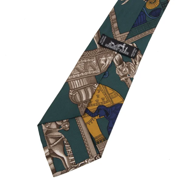 HERMES Horse Knight Printed Tie K-168115_008