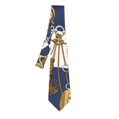HERMES Roper Printed Tie