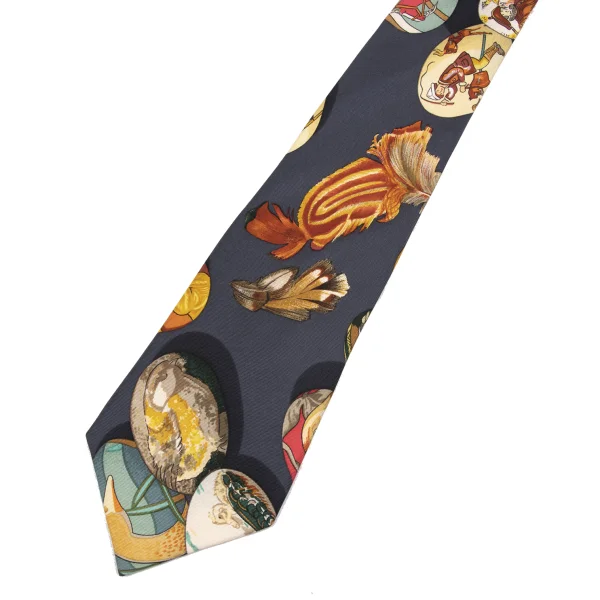 HERMES Motif Printed Tie K-168117_005