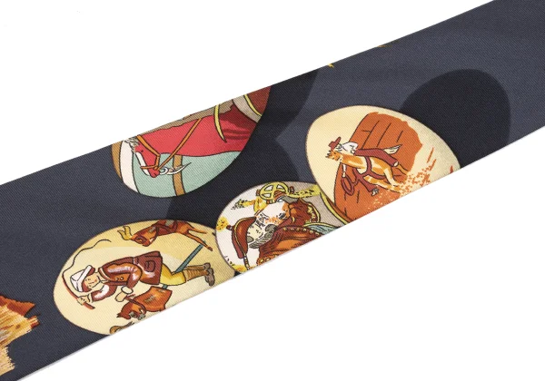 HERMES Motif Printed Tie K-168117_006