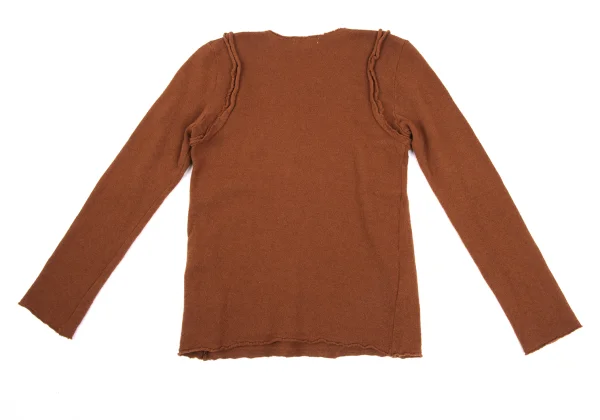 COMME des GARCONS Wool Blend Cutting Design Knit K-168119_010