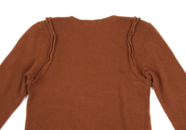 COMME des GARCONS Wool Blend Cutting Design Knit K-168119_011