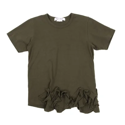 COMME des GARCONS Cotton Ruffle Hem T-shirt