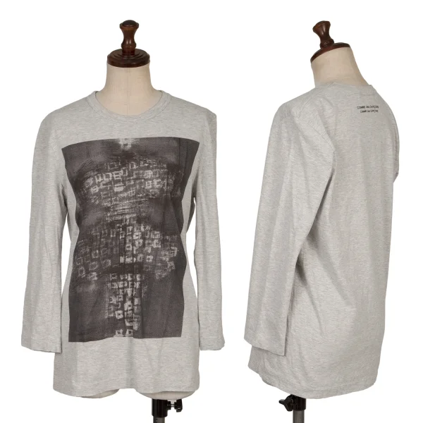 COMME des GARCONS Cotton Graphic Printed T-shirt Grey S K-168122_001