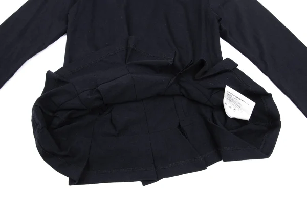 COMME des GARCONS Wool Tiered Hem Design T-shirt K-168123_010