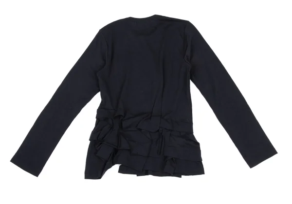 COMME des GARCONS Wool Tiered Hem Design T-shirt K-168123_011