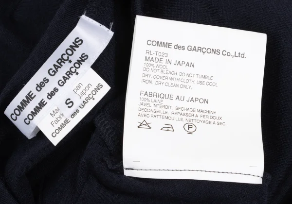 COMME des GARCONS Wool Tiered Hem Design T-shirt K-168123_014