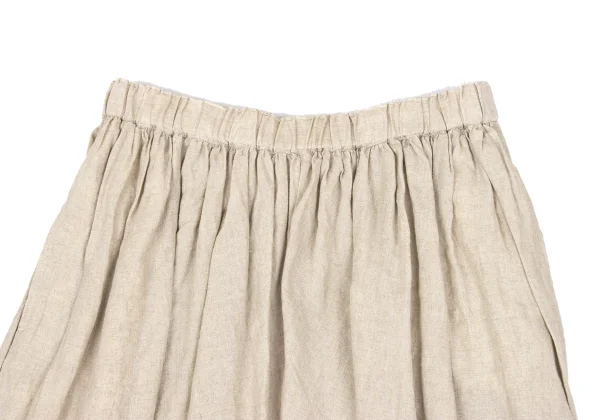 COMME des GARCONS Linen Glitter Pinstripe Gathere Dropped Crotch Pants K-168125_002