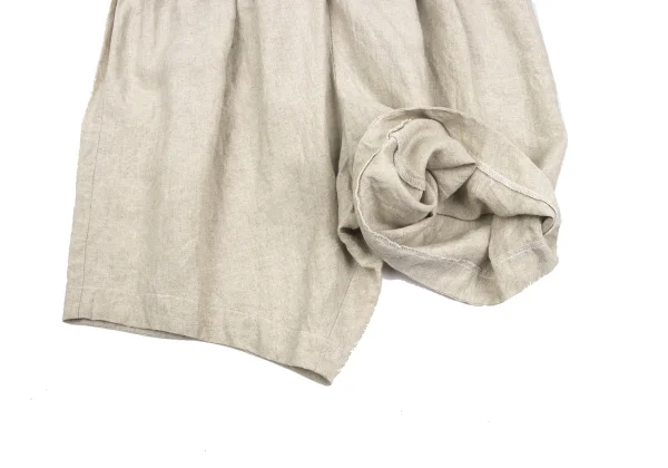 COMME des GARCONS Linen Glitter Pinstripe Gathere Dropped Crotch Pants K-168125_006