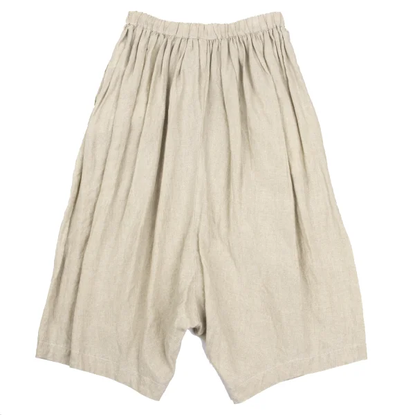 COMME des GARCONS Linen Glitter Pinstripe Gathere Dropped Crotch Pants K-168125_007