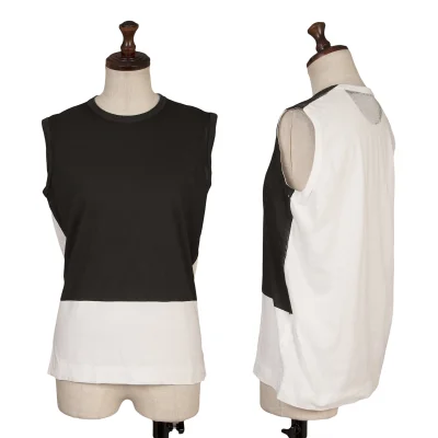 tricot COMME des GARCONS Front Print Sleeveless Top