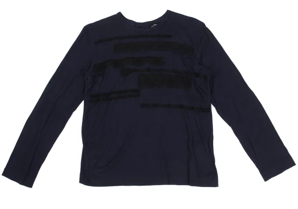 tricot COMME des GARCONS Cotton Front Embroidery Back Open Top K-168130_002