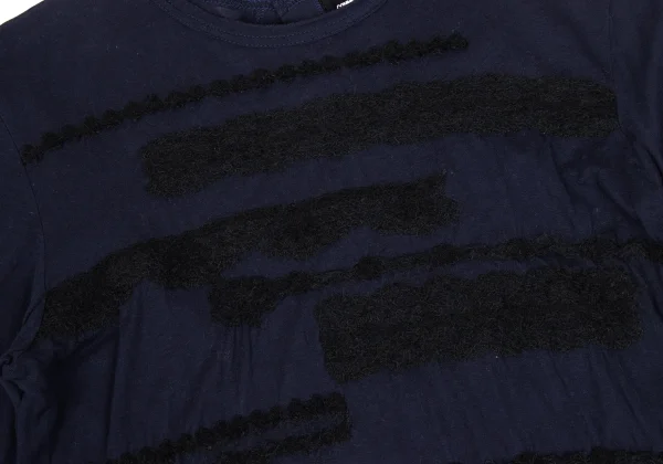 tricot COMME des GARCONS Cotton Front Embroidery Back Open Top K-168130_005