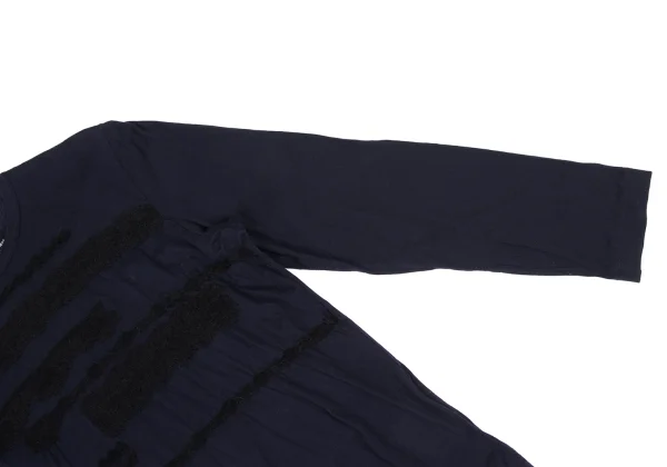 tricot COMME des GARCONS Cotton Front Embroidery Back Open Top K-168130_006