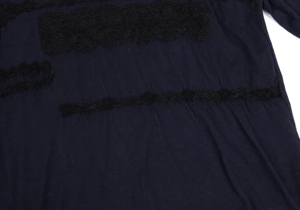 tricot COMME des GARCONS Cotton Front Embroidery Back Open Top K-168130_009