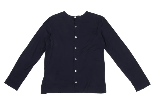 tricot COMME des GARCONS Cotton Front Embroidery Back Open Top K-168130_010