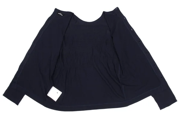 tricot COMME des GARCONS Cotton Front Embroidery Back Open Top K-168130_012