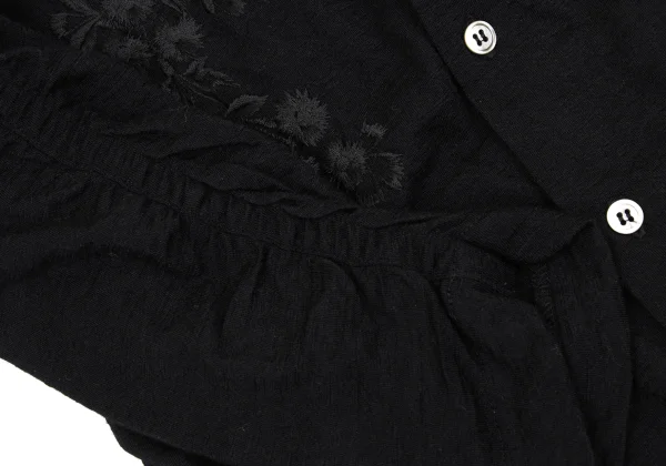 tricot COMME des GARCONS Wool Front Floral Embroidery Cardigan K-168131_009