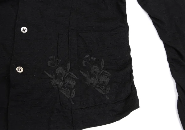 tricot COMME des GARCONS Wool Front Floral Embroidery Cardigan K-168131_011