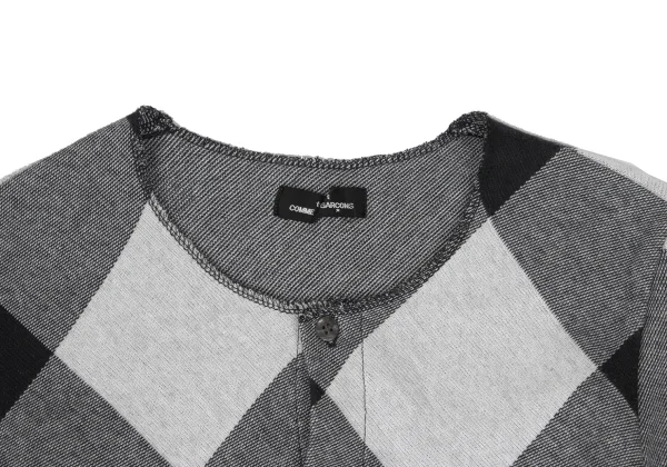 tricot COMME des GARCONS Cotton Blend Diamond Check Cardigan K-168132_003