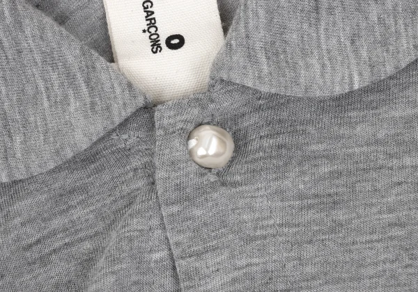 tao COMME des GARCONS Rayon Silk Side Shirred Round-collar Shirt K-168133_006