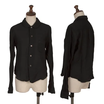 robe de chambre COMME des GARCONS Dyed Wrinkled Round-collar Shirt