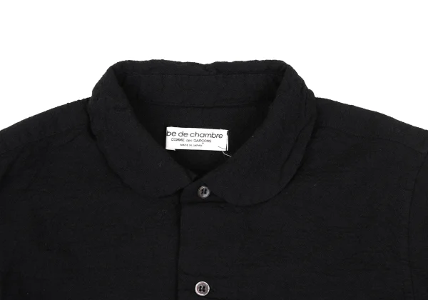 robe de chambre COMME des GARCONS Dyed Wrinkled Round-collar Shirt K-168135_004