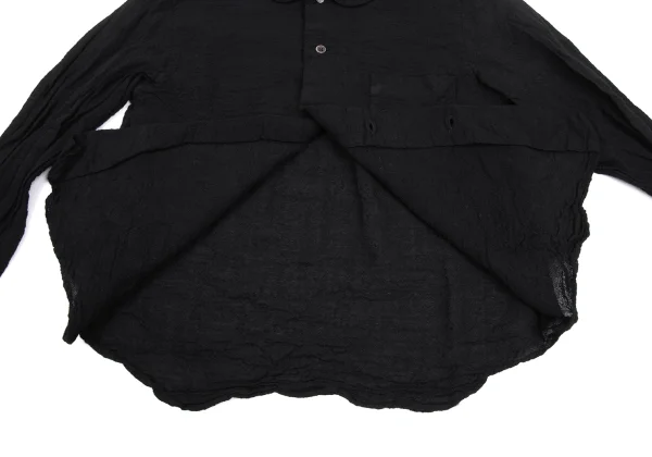 robe de chambre COMME des GARCONS Dyed Wrinkled Round-collar Shirt K-168135_010