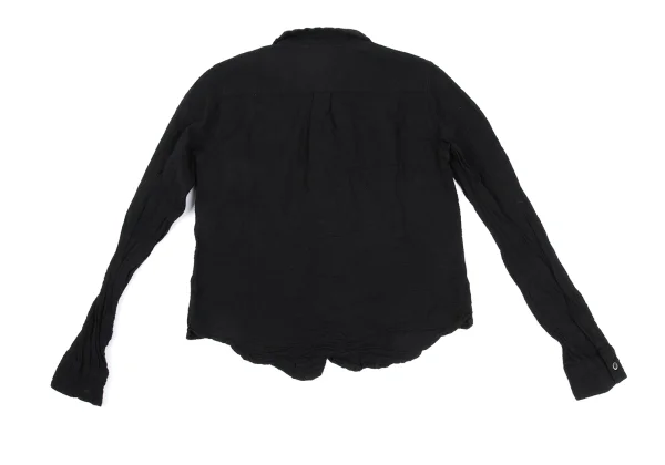 robe de chambre COMME des GARCONS Dyed Wrinkled Round-collar Shirt K-168135_011