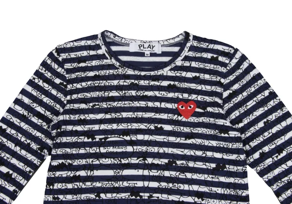 PLAY COMME des GARCONS×Matt Groening Printed Stripe T Shirt K-168136_003