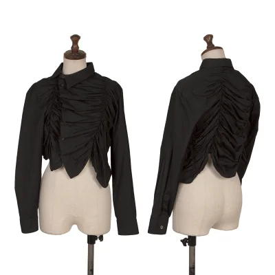 COMME des GARCONS Cotton Shirred Short Blouse