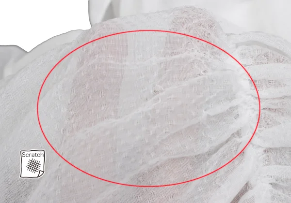 COMME des GARCONS Sheer Shirred Short Blouse K-168138_015