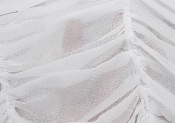 COMME des GARCONS Sheer Shirred Short Blouse K-168138_016