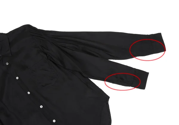 BLACK COMME des GARCONS Cupra Double Sleeve Shirt K-168139_008
