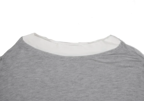 Y's for living Material Switching 3/4 Sleeve Knit Top K-168143_006